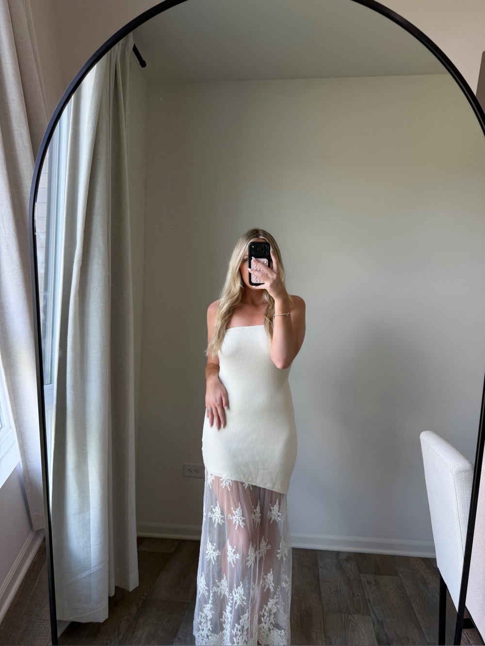 Lace strapless bridal dress NWT